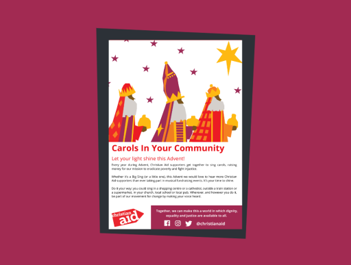 Permissions document for carol singing events