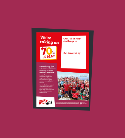 Join our 70K in May challenge - editable poster thumbnail