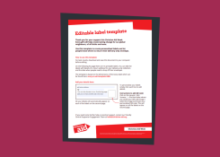 CAW 25 UK: Editable label template  (16 sheet) thumbnail