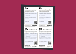 Editable label template (four sheet) thumbnail