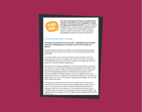 Faith Will Newsletter articles thumbnail