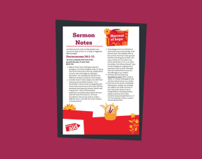 Harvest 25 sermon notes thumbnail