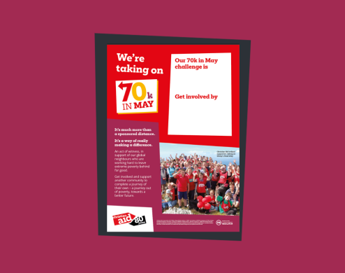 Join our 70K in May challenge - editable poster thumbnail