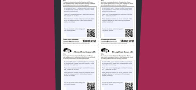 Editable label template (four sheet) thumbnail