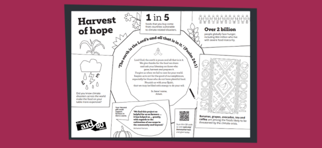 Harvest of Hope placemat thumbnail