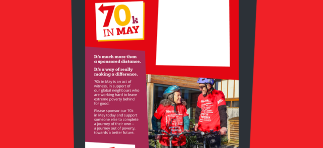 70k in May editable poster - Get involved thumbnail