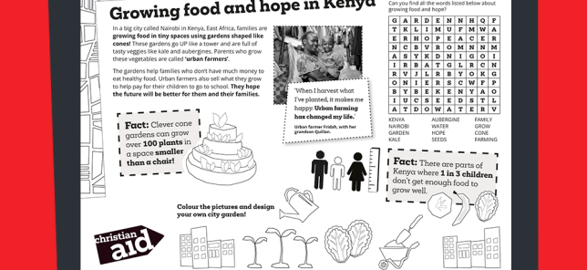 CAW26 UK Christian Aid Week placemat thumbnail