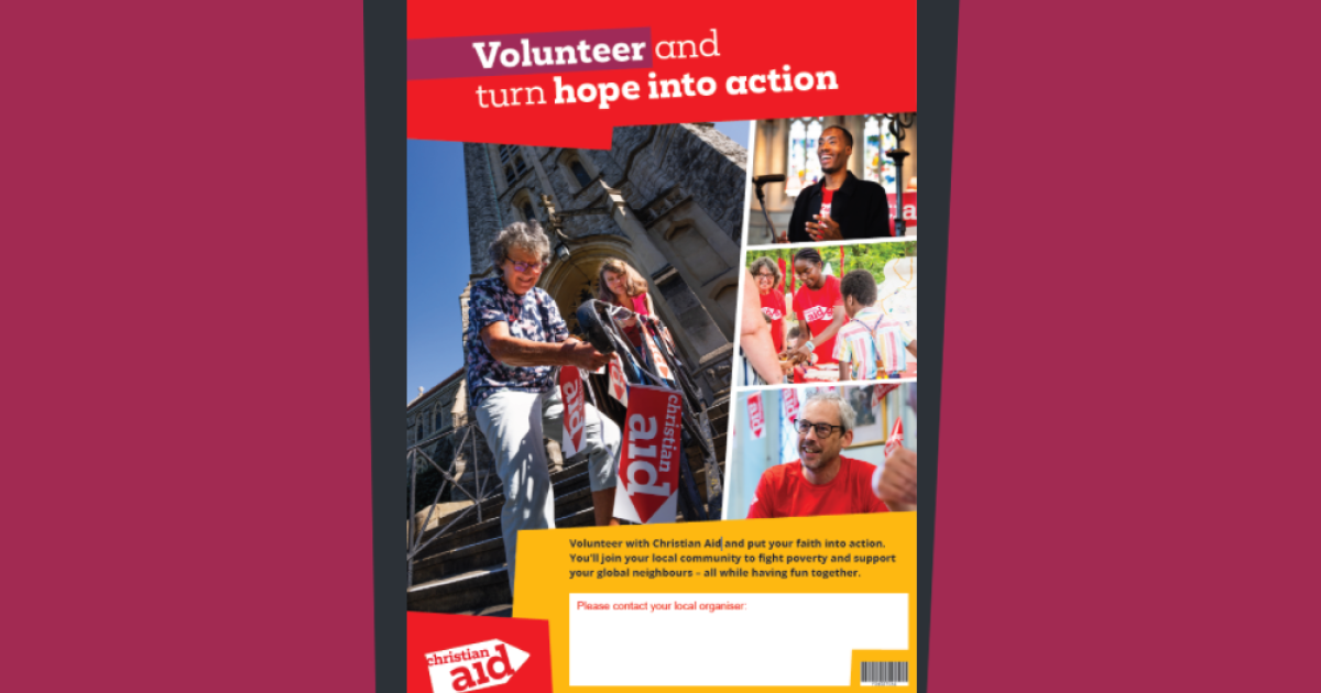 Volunteering Poster - Christian Aid Resources